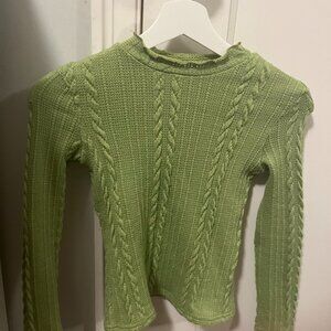 ❤️❤️Green cable knit sweater